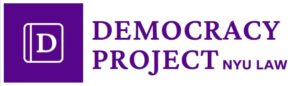 NYU Democracy Project Logo - purple on white